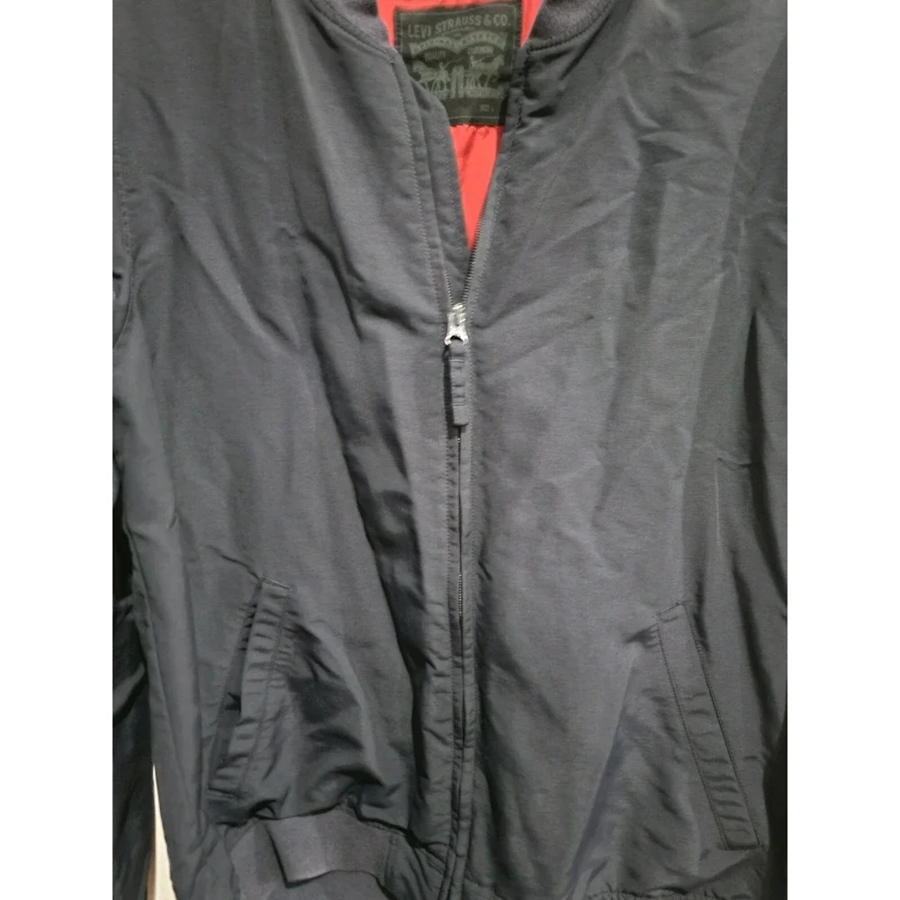 Levi's Levi Strauss Navy Blue Bomber‎ Jacket Size L